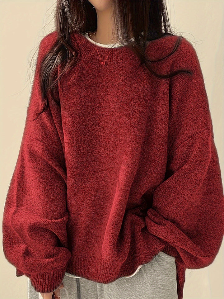 Enisa - Crew Neck Long Sleeve Sweater
