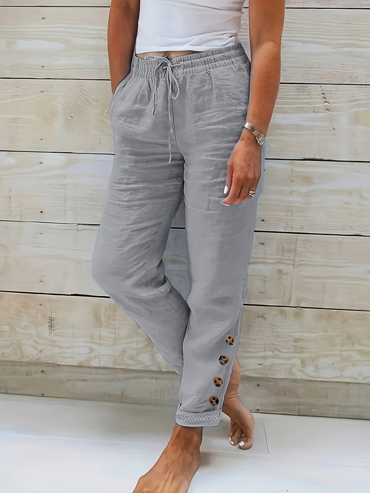 Linnea – Slim Cotton Pants