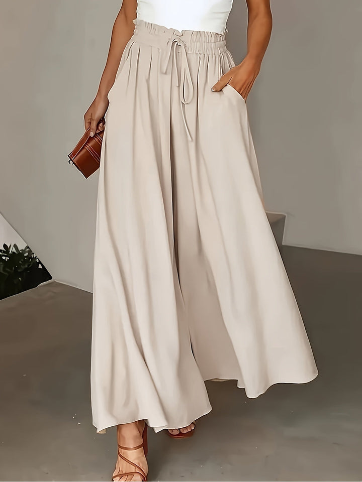 Lisa - Airy linen trousers with elastic waist