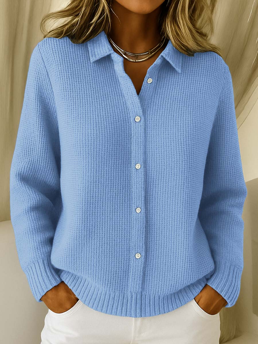 Elaine - Classic Knit Button Cardigan