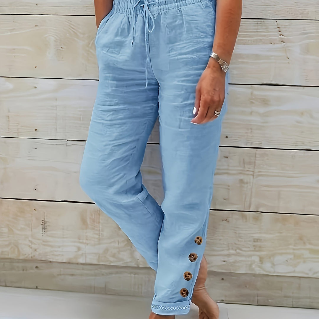 Linnea – Slim Cotton Pants