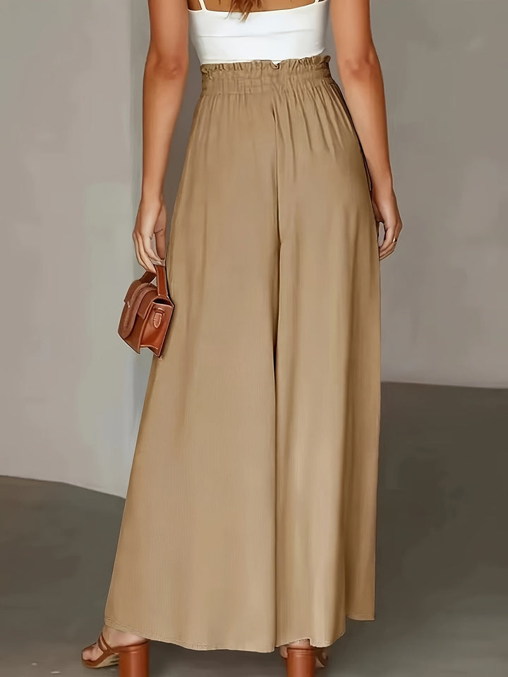 Lisa - Airy linen trousers with elastic waist
