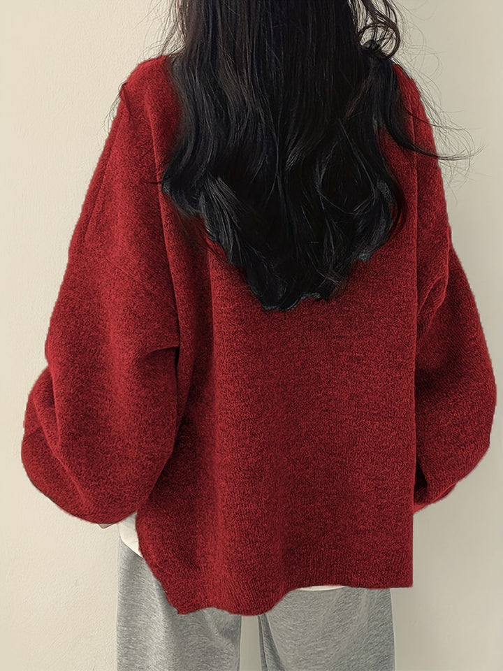 Enisa - Crew Neck Long Sleeve Sweater