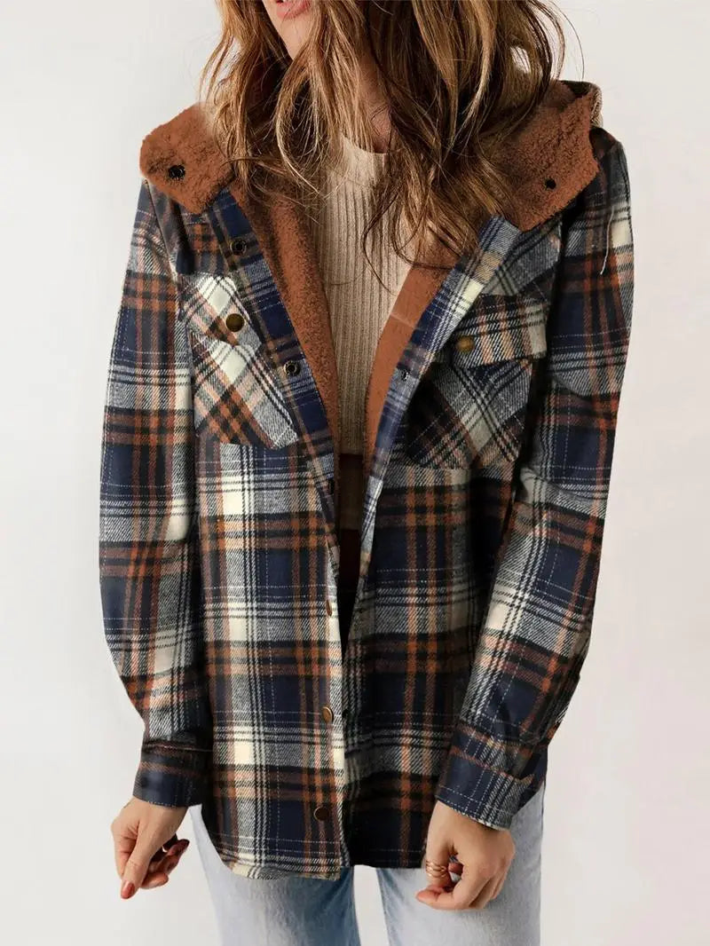 Willow - Cozy Plaid Fleece-Lined Jacket