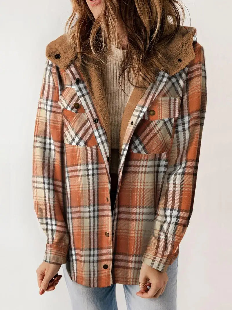 Willow - Cozy Plaid Fleece-Lined Jacket