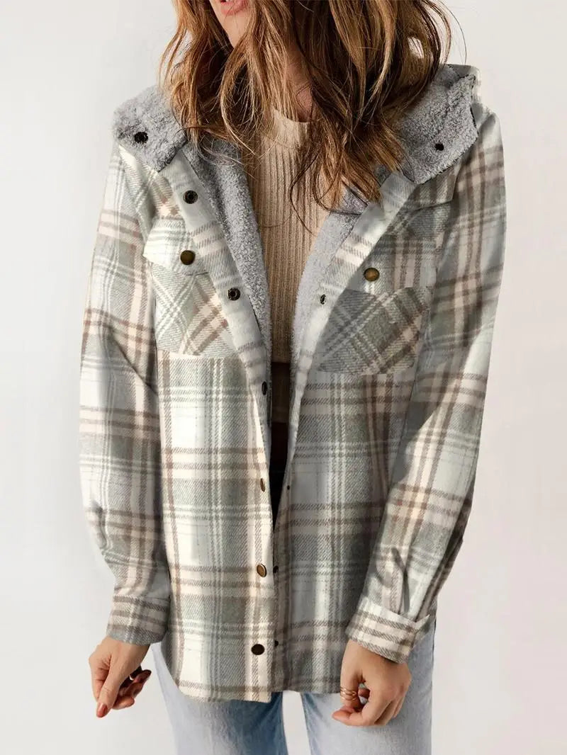 Willow - Cozy Plaid Fleece-Lined Jacket