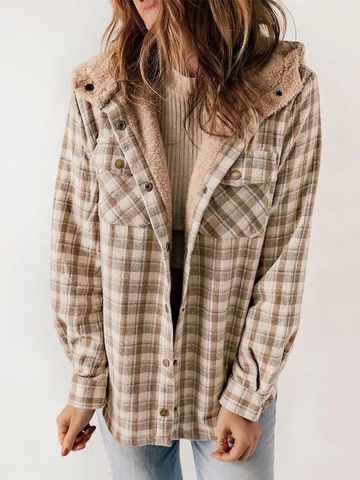 Willow - Cozy Plaid Fleece-Lined Jacket