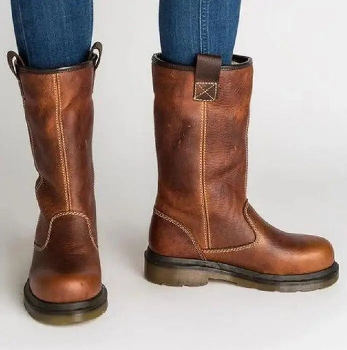 Shareen - Lined Leather Boots