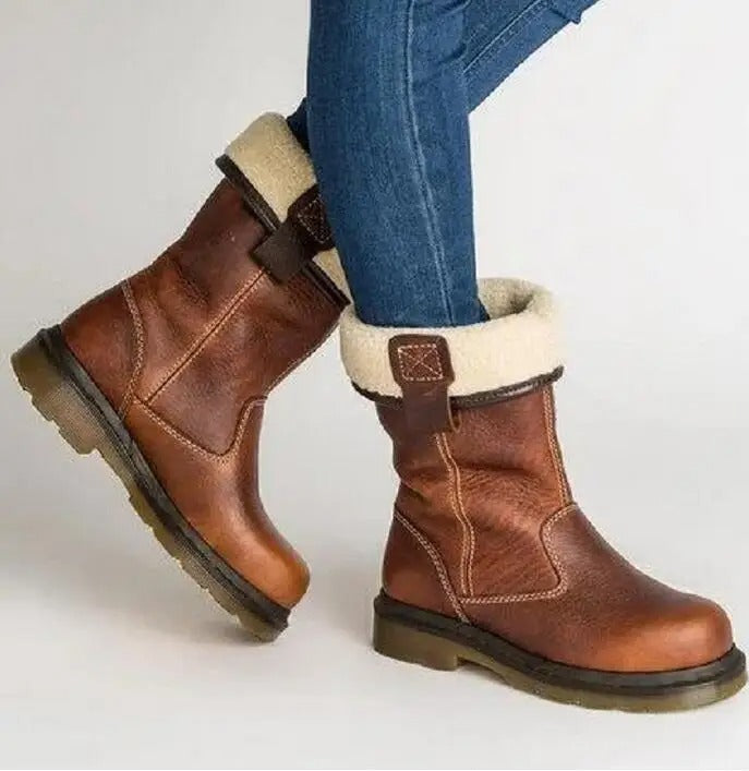 Shareen - Lined Leather Boots