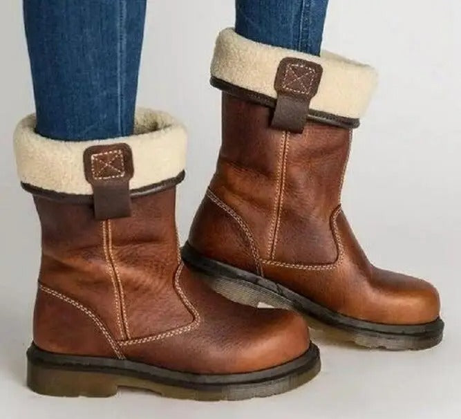 Shareen - Lined Leather Boots