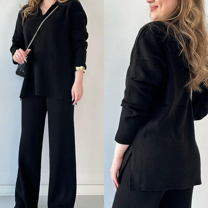 SKYLAR - WOMEN'S KNITTED STRETCH 2-PIECE SET
