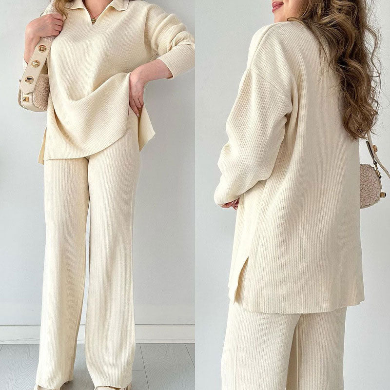 SKYLAR - WOMEN'S KNITTED STRETCH 2-PIECE SET