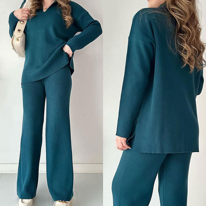 SKYLAR - WOMEN'S KNITTED STRETCH 2-PIECE SET