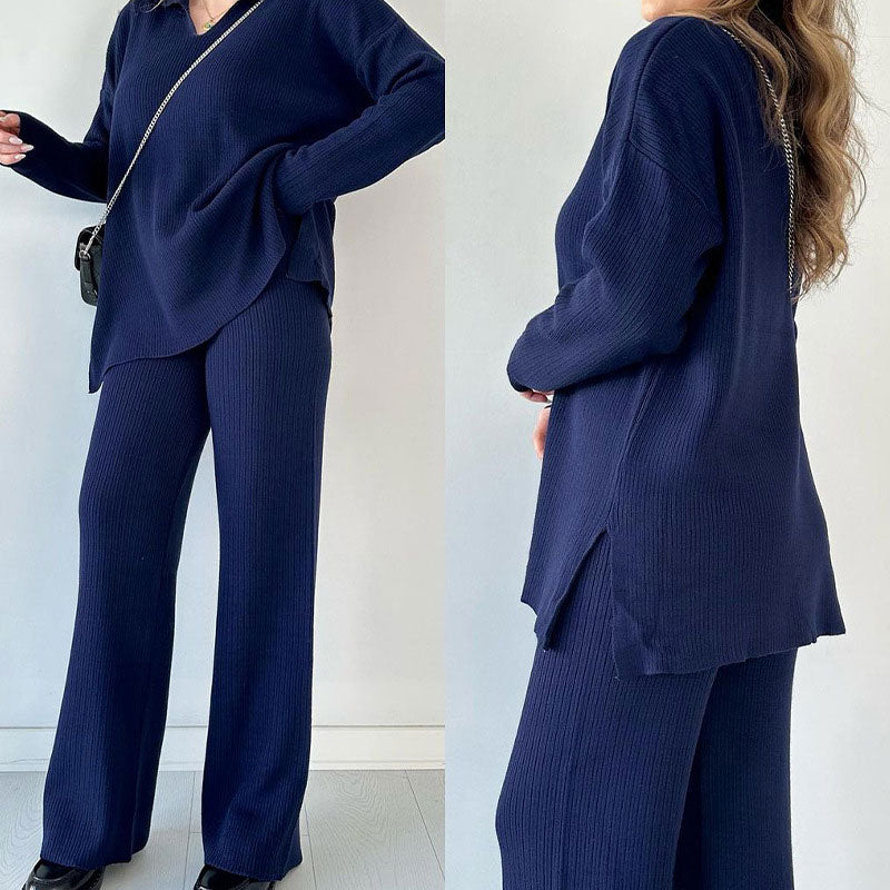 SKYLAR - WOMEN'S KNITTED STRETCH 2-PIECE SET