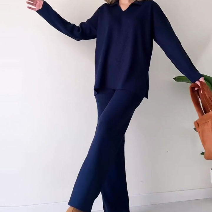 SKYLAR - WOMEN'S KNITTED STRETCH 2-PIECE SET