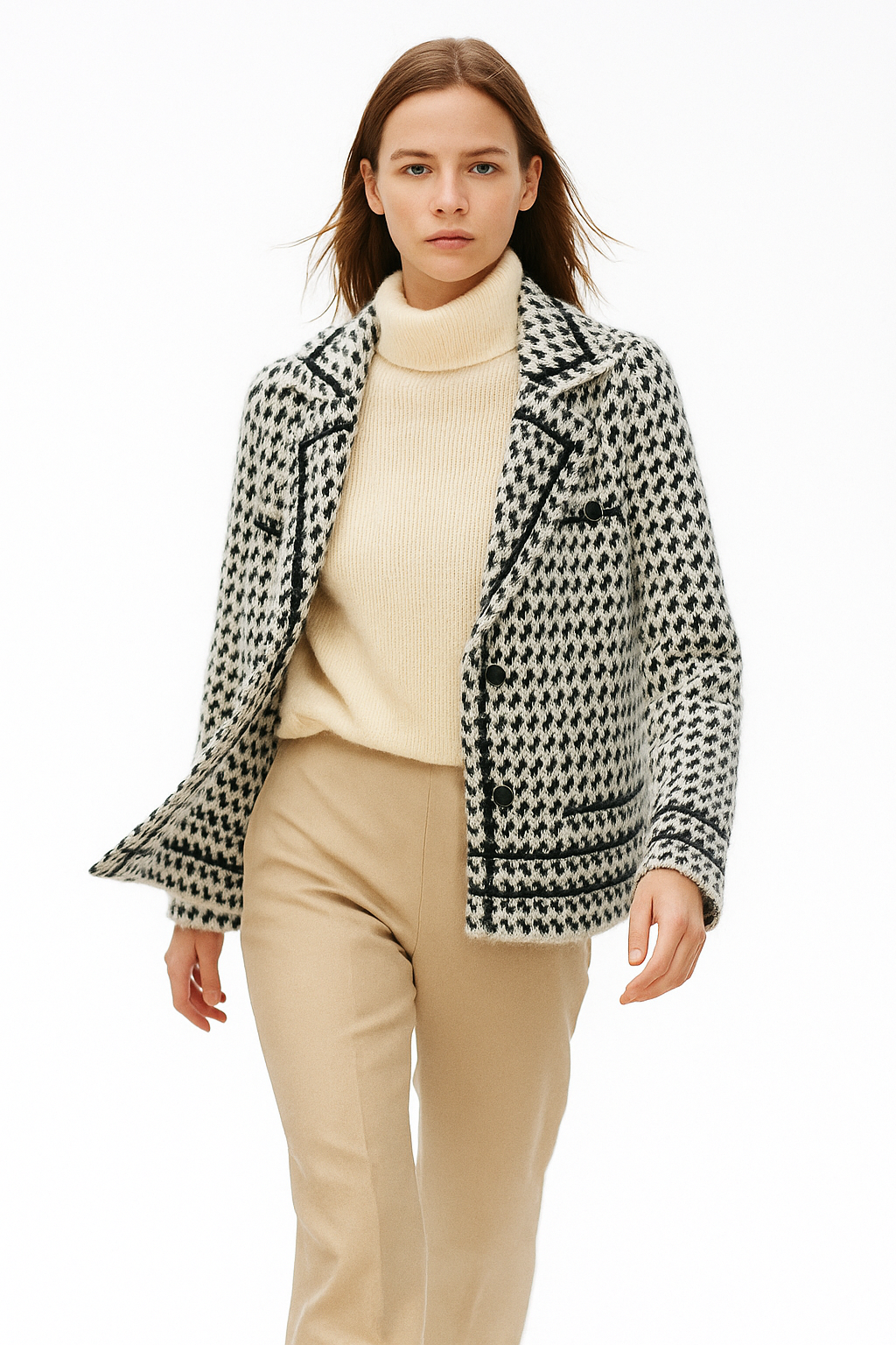 Vionne-Stylish knitted cardigan jacket