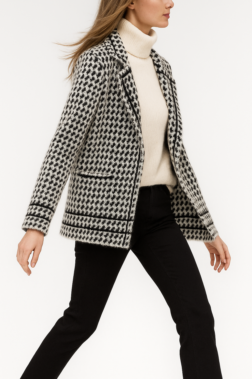 Vionne-Stylish knitted cardigan jacket