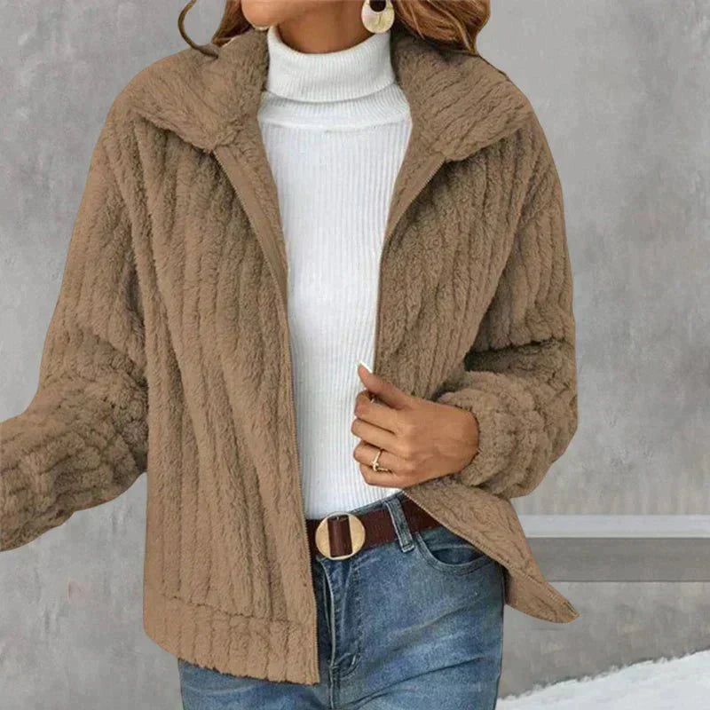 Zoe - Chic plush cardigan